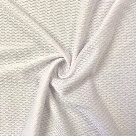 Stretch Mesh Micro Mesh and Eyelet White