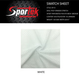 Fish Eye Mesh Poly Spandex White