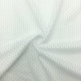 Fish Eye Mesh Poly Spandex White