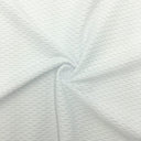 Poly Spandex Perforated Fish Eye Mesh White