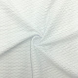 Poly Spandex Perforated Fish Eye Mesh White