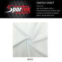 Poly Spandex Perforated Fish Eye Mesh White