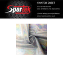 Holographic Foil Spandex White Silver
