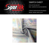 Holographic Foil Spandex White Silver