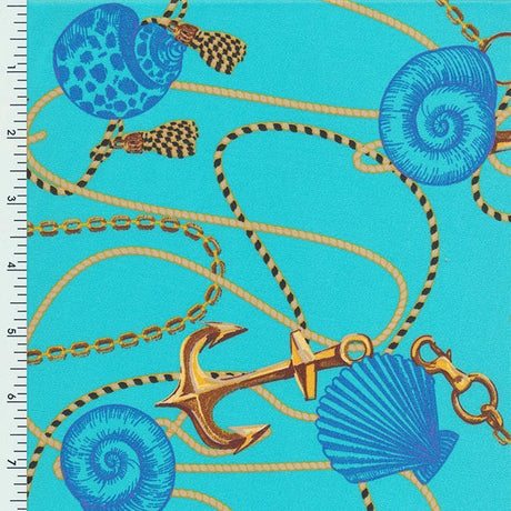 Printed Spandex Shell and Anker Swimwear Fabric