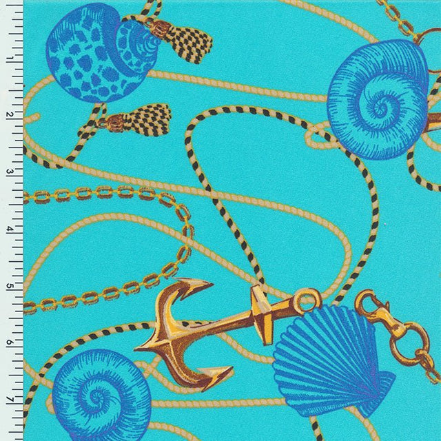 Printed Spandex Shell and Anker Swimwear Fabric