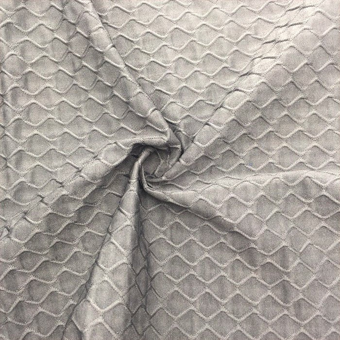 Textured Spandex Charcoal Activewear Fabric
