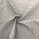 Textured Spandex Charcoal Activewear Fabric