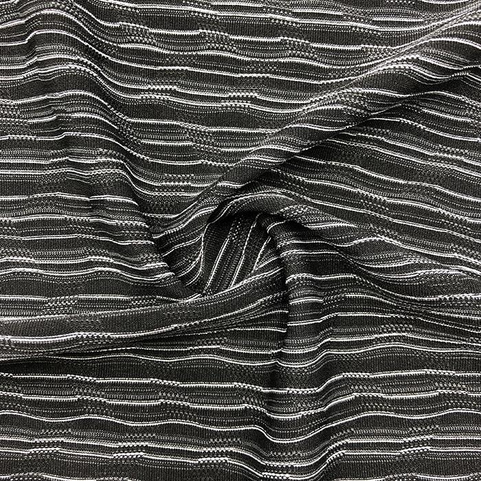 Perfo Jacquard Compression Fabric Black & White