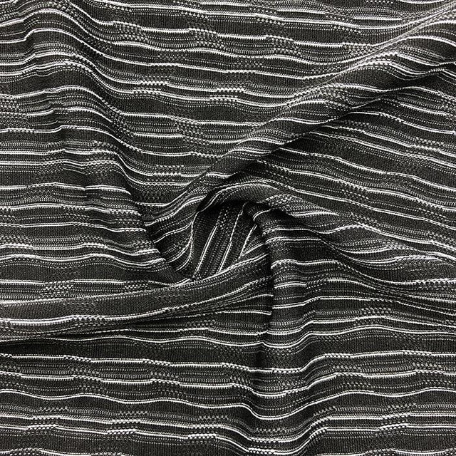 Perfo Jacquard Compression Fabric Black & White