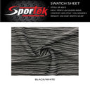 Perfo Jacquard Compression Fabric Black & White