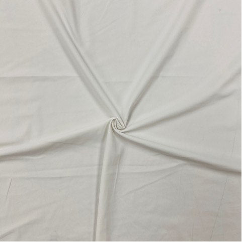 Compression Tricot White Swimwear Fabric