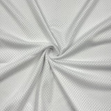 Eyelet Mesh Matte White Performance Fabric