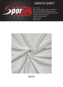 Eyelet Mesh Matte White Performance Fabric
