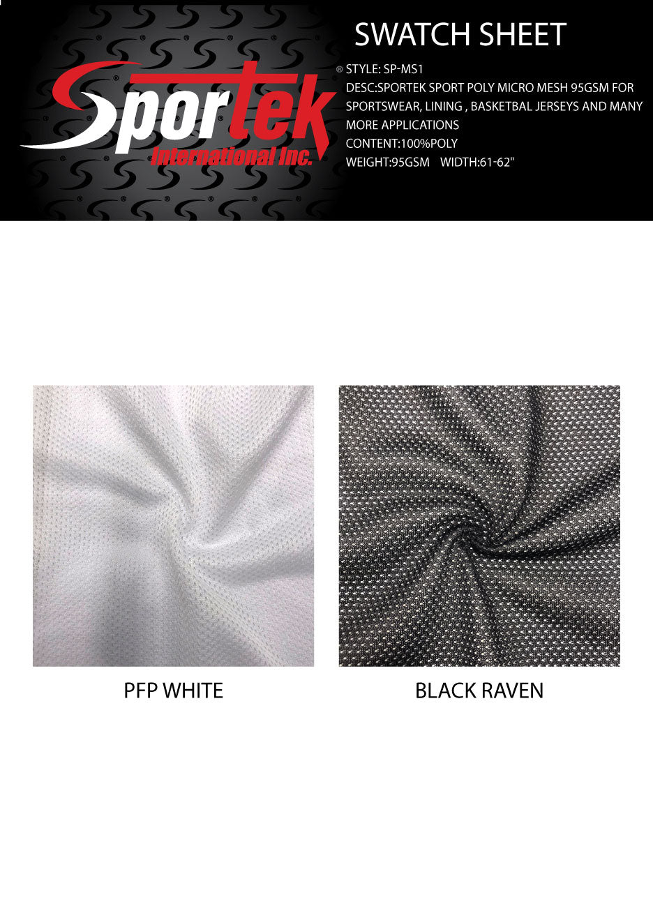 Poly Micro Mesh Black Sportswear Lining