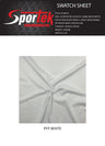 Jumbo Mesh Matte Fabric White Heavyweight Activewear