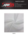 Performance Mesh White Fabric