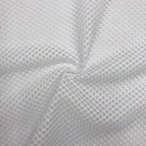 Performance Mesh White Fabric