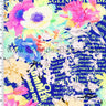 Printed Spandex Floral News Nylon Tricot