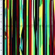 Nylon Spandex Tricot Neon Abstract Stripe Print