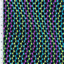 Printed Nylon Spandex Tricot Wet Print Neon Abstract