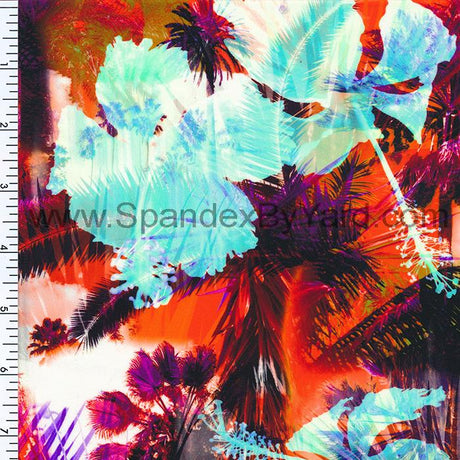 Printed Spandex Miami Beach Nylon Swimwear