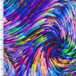 Printed Nylon Spandex Wave of Colors