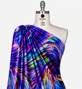 Printed Nylon Spandex Wave of Colors
