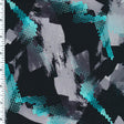 Printed Nylon Spandex Abstract Race Swimwear