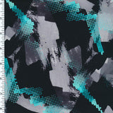 Printed Nylon Spandex Abstract Race Swimwear