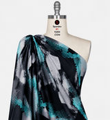 Printed Nylon Spandex Abstract Race Swimwear