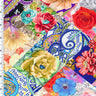 Printed Nylon Spandex Floral Mosaic Swimwear