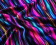 Printed Spandex Fabric Diagonal Motion Pattern