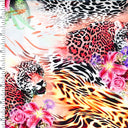 Printed Nylon Spandex Wet Print Pink Gold Black Green