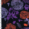 Printed Nylon Spandex Lovely Night Garden