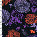 Printed Nylon Spandex Lovely Night Garden