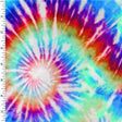 Tie Dye Spandex Tricot Blues