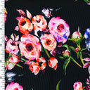 Printed Nylon Spandex Happy Birthday Floral