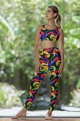 Printed Spandex Fabric Activewear Swimwear