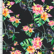 Printed Spandex Tricot Tropical Owl
