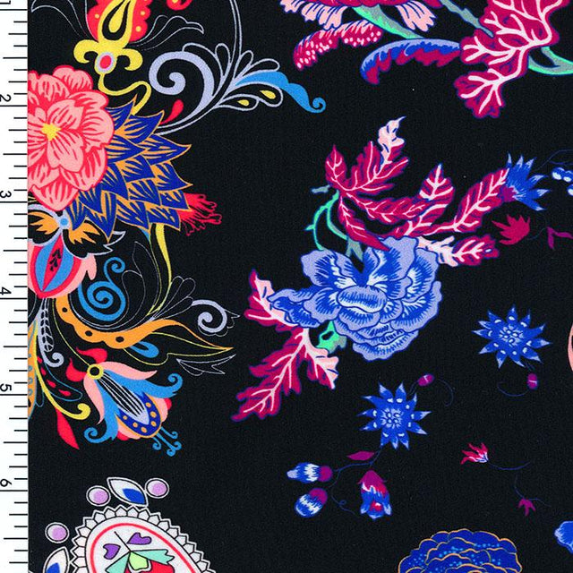 Printed Spandex Magic Garden Nylon Tricot