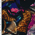 Printed Spandex Hidden Leopard Black Brown Pink White