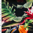 Printed Nylon Spandex Tropical Roses Swimwear Fabric
