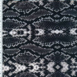 Printed Spandex Grey Black White King Cobra Skin