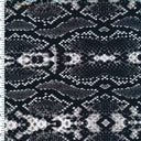 Printed Spandex Grey Black White King Cobra Skin