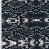 Printed Spandex Grey Black White King Cobra Skin