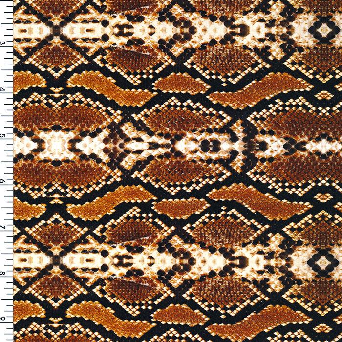 Printed Nylon Spandex King Cobra Skin Swimwear