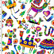 Printed Spandex Colorful Zoo Nylon Spandex