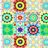 Printed Spandex Wonder Mosaic Nylon Spandex