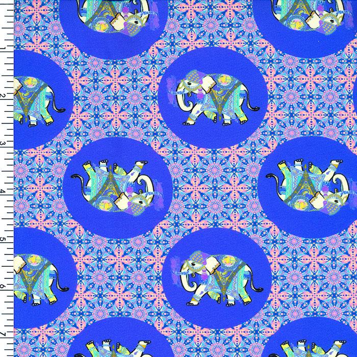 Printed Spandex Silk Elephant Nylon Spandex